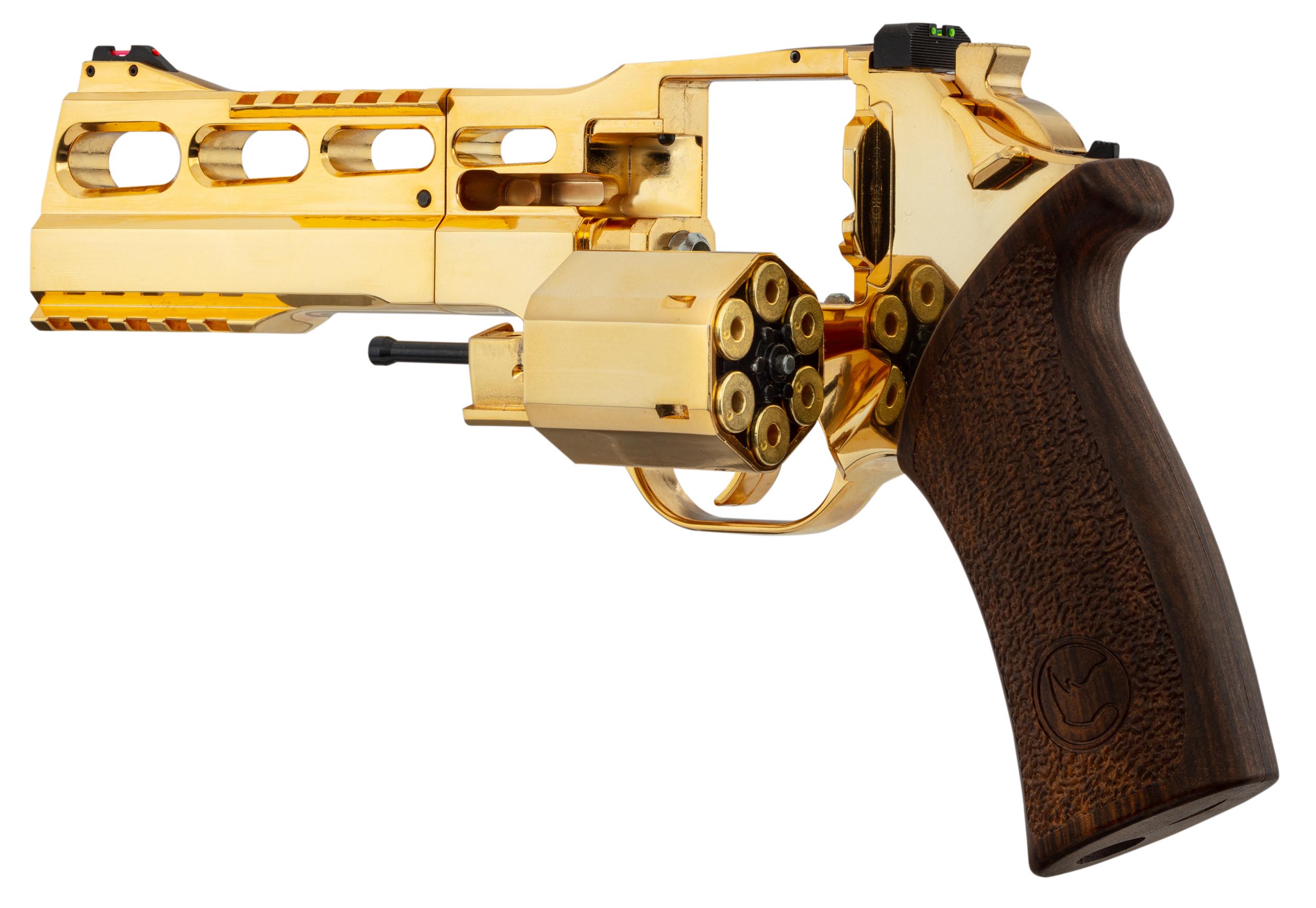 Photo Réplique Airsoft revolver CO2 BO Chiappa Rhino 60DS GOLD 18K 1J série limitée